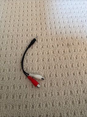 3.5mm to Dual RCA Adapter Cable - Black, Red & White